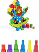 Ahşap Küçük Ayı Denge Blok Oyunu - 1