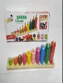 AHŞAP HALKA SAYI BONCUĞU OYUNCAK - 1