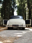 Nostaljik Klasik Metal Çek Bırak Araba Beyaz Kapılar Açılır ( 1/36 Ölçek ) Mod:2 - 2