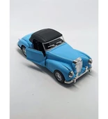 Nostaljik Klasik Metal Çek Bırak Araba Mavi Kapılar Açılır ( 1/36 Ölçek ) Mod:3 - 4