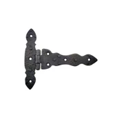 Antika Tarz Dekoratif Pirinç Kuyruklu Düğmeli Menteşe No2 - 138x167 mm, Oksit - 1