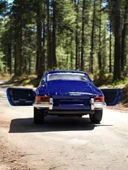 Nostaljik Klasik Metal Çek Bırak Araba Mavi Kapılar Açılır ( 1/36 Ölçek ) Mod:4 - 6