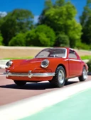 Nostaljik Klasik Metal Çek Bırak Araba Kırmızı Kapılar Açılır ( 1/36 Ölçek ) Mod:5 - 2