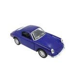 Nostaljik Klasik Metal Çek Bırak Araba Mavi Kapılar Açılır ( 1/36 Ölçek ) Mod:4 - 5