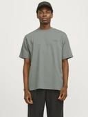 Jack Jones Blachad Brandıng Erkek Tişört 12259357 - 4