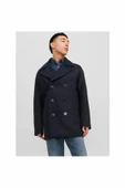 Jack Jones Blucaptaın Wool Pea Coat Erkek Kaşe Kaban 12239479 thumbnail 2