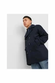 Jack Jones Blucaptaın Wool Pea Coat Erkek Kaşe Kaban 12239479 thumbnail 3