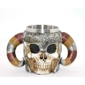 Paslanmaz Çelik Kurukafa Kupa Bardak - 1