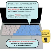 Macbook Pro Klavye Koruyucu (Türkçe Q) Touchbarlı A1706 A1989 A2159 A1707 A1990 ile Uyumlu R.Powder - 2