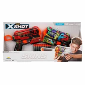 36534 X-Shot Skins Flux 16 Mermili 2'li Sünger Dart Atan Silah 21 cm -Sunman - 1