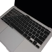 Macbook Air M1 13.3inç Klavye Koruyucu TouchID'li (US-ABD İngilizce) A2179 A2337 ile Uyumlu - 1