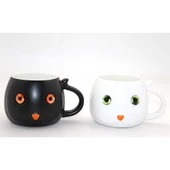 Porselen Kedili Kupa Bardak - 2