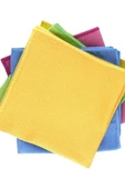 SİLVER HOME Mikrofiber 40x40cm 5li Baklava Desen Cam Temizlik Bezi - Renkli - 2