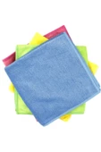 SİLVER HOME Universal Parlak Doku 4lü Mikrofiber 40x40cm Temizlik Bezi - 1