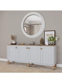 Midoser Bohem Serisi Natura Mat Beyaz - Açık Ceviz Konsol - 3