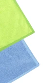 SİLVER HOME Universal Parlak Doku 2li Mikrofiber 40x40cm Temizlik Bezi - Mavi/yeşil - 3