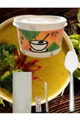 Tusemix 25 Adet Karton Çorba Kase Kapaklı - Resimdeki Set Fiyatıdır - 1