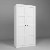 Midoser Lucas 2 Kapılı Yüklük, Yorgan, Yastık Dolabı - Mat Beyaz - 7