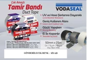 Nm Vodaseal Duct Tape Tamir Bandı 50 Mm X 25 Mt Siyah - 1