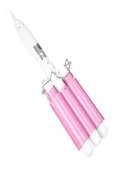 CVS CVS DN-7309Pembe Profesyonel Turmalin Seramik Wag Su Dalgası Saç Maşası, 220 Derece 25 Mm, - 2