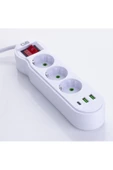 CVS CVS DN 9276 3'LÜ USB ve TYPE-C Girişli Uzatma Kablosu - 1