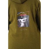 Kapüşonlu Büyük Beden Sweatshirt - 4