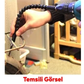 Akrobat Kıvrılabilir Eğilebilir Vida Sıkma Sökme Bits Uç Vidalama Torx Yıldız Düz Uçlar 12 Parça - 5