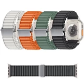 Apple Watch 10 46mm Redclick KRD-123 Naylon Kumaş Hasır Örgülü Kordon - 5