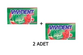 Vivident 45 Dakika Karpuz Aromalı Şekersiz-Tatlandırıcılı Şerit Sakız 26g (2 ADET) - 2