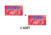 Vivident 45 Dakika Çilek Aromalı Şekersiz-Tatlandırıcılı Şerit Sakız 26g (2 ADET) - 1