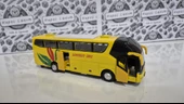 Oyuncak Otobüs Metal Diecast Sesli Işıklı Sarı Yolcu Şehir Seyahat Otobüsü 19 Cm - 2