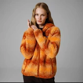 Ellesse Fermuarlı Kapüşonlu Kadın Turuncu Ceket EF162 thumbnail 5