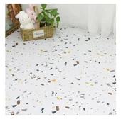 Renkli Duvarlar 1m2 3 Adet 60X60cm Floor Benekli Yapışkanlı Zemin ve Duvar Kaplama Paneli Arkası Kauçuklu Pvc WC 609 - 8