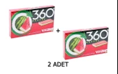 Vivident 360 Karpuz Aromalı Şekersiz-Tatlandırıcılı Şerit Sakız 33g (2 ADET) - 1