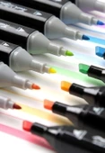 24 lü  Çift Tatraflı Marker Kalem Seti Resim Mimari Ve Grafik Tasarım Kalemi Yüksek Kalite - 4