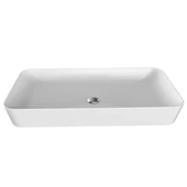 CREAVİT UL080 Ultra Tezgah Üstü Lavabo Beyaz 80 cm - 1