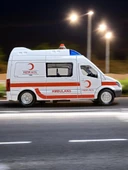 Metal Çek Bırak Sesli ve Işıklı Ambulans ( 1/36 Ölçek ) - 4