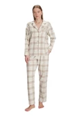Anıl Kadın Uzun Kol Ten Boydan Düğmeli Pijama Takımı 11212 thumbnail 2