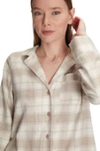 Anıl Kadın Uzun Kol Ten Boydan Düğmeli Pijama Takımı 11212 thumbnail 1