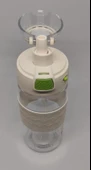 Shotay ST-7202 600ML Tritan Beyaz Şeffaf Matara Taşıma Aparatlı - 2