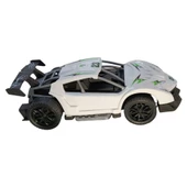 Sürtmeli Yarış Arabası - Beyaz thumbnail 2