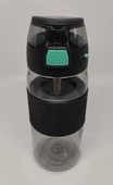 Shotay ST-7202 600ML Tritan Siyah Şeffaf Matara Taşıma Aparatlı - 3