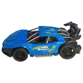 Sürtmeli Yarış Arabası - Mavi thumbnail 2