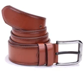 Dagoster DMK26-460 Taba 4.5 cm Suni Deri Erkek Kemer - 2
