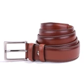 Dagoster DMK26-306DG Taba 3,5 cm Hakiki Deri Erkek Kemer - 1