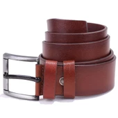 Dagoster DMK26-463DG Taba 4.5 cm Hakiki Deri Erkek Kemer - 1