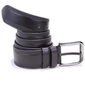 Dagoster DMK26-453 Siyah 4.5 cm Suni Deri Erkek Kemer - 4
