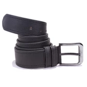 Dagoster DMK26-451 Siyah 4.5 cm Suni Deri Erkek Kemer - 4