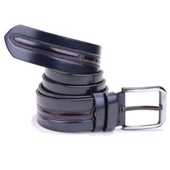 Dagoster DMK26-457 Lacivert 4.5 cm Suni Deri Erkek Kemer - 2