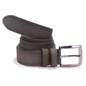Dagoster DMK26-464DG Haki 4 cm Hakiki Deri Erkek Kemer - 2